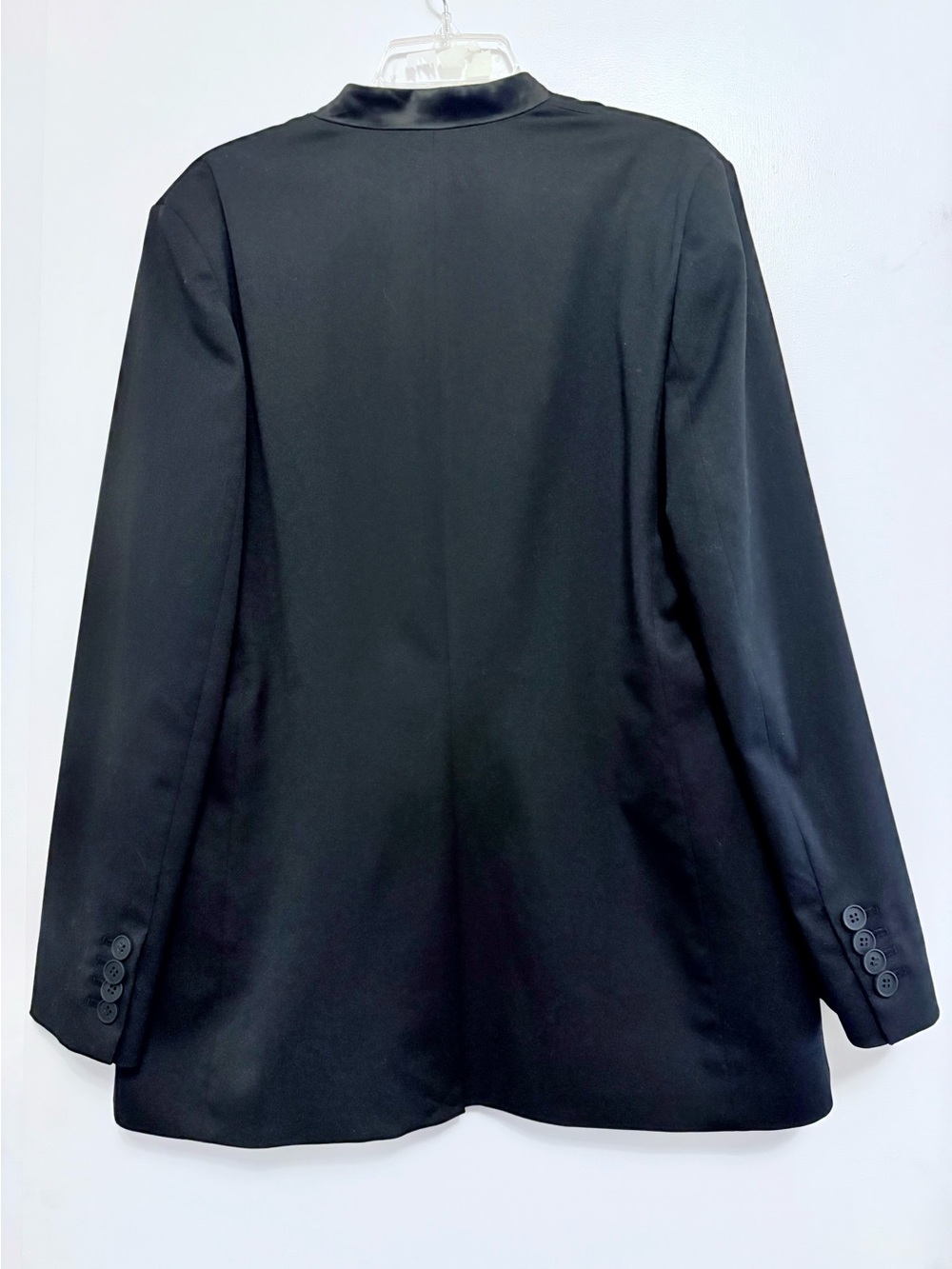 ALLSAINTS Sofía Satin Tuxedo Style Blazer - Picture 4 of 9